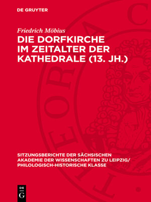 cover image of Die Dorfkirche im Zeitalter der Kathedrale (13. Jh.)